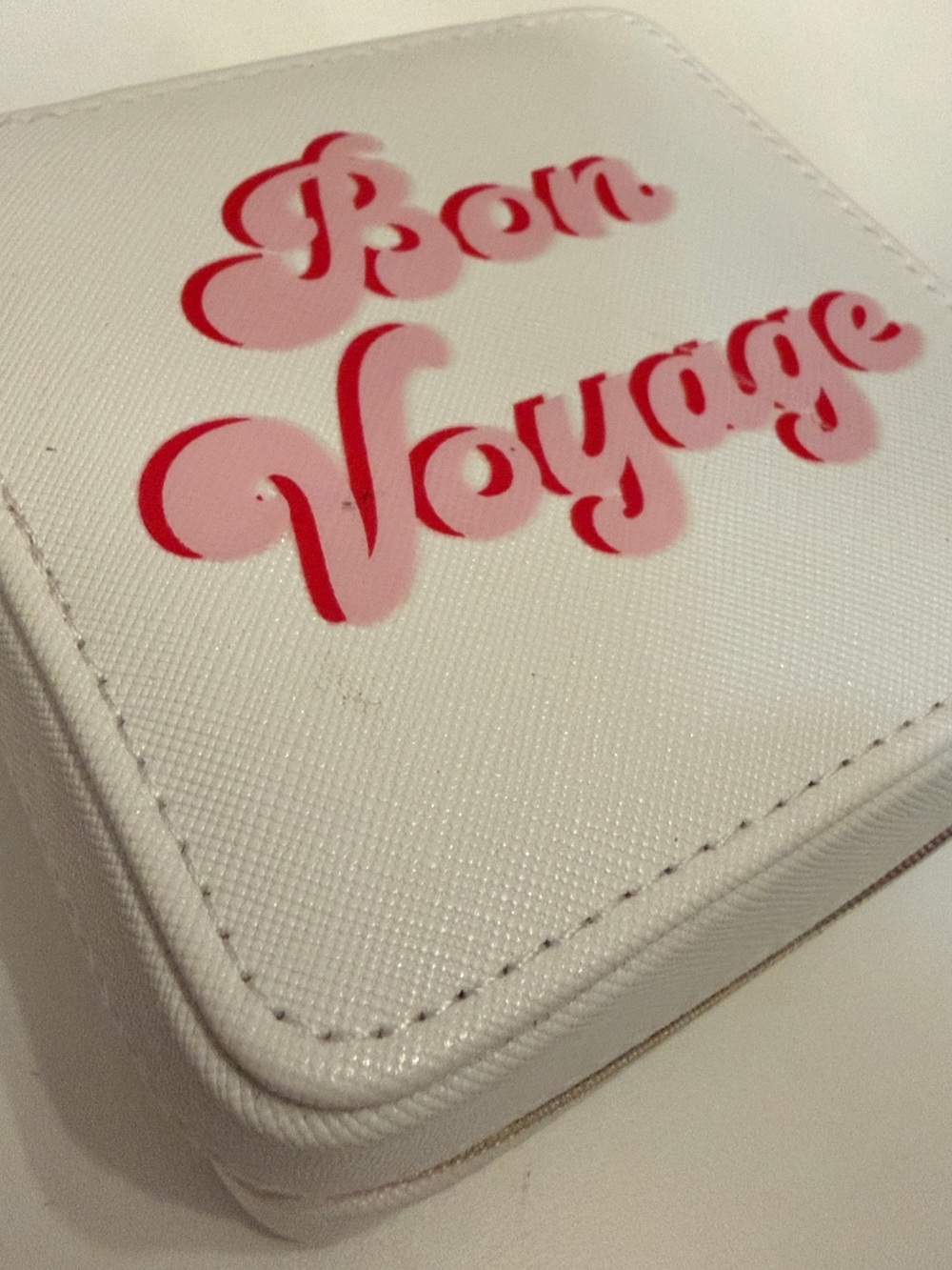 Nordstrom Bon Voyage Travel Jewelry Organizer Case with Pink Accent